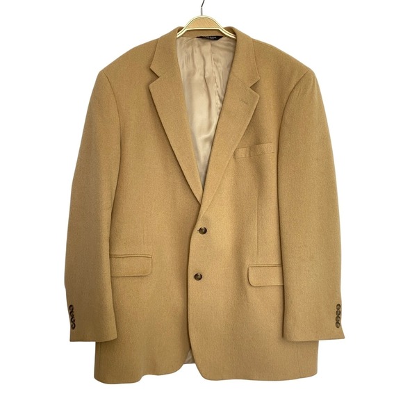 Jos. A. Bank Other - Jos. A. Bank Camel Hair Blazer Sport Coat Jacket Men 48XL Luxury Soft Golden Tan